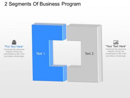 Ja 2 segments of business program powerpoint template