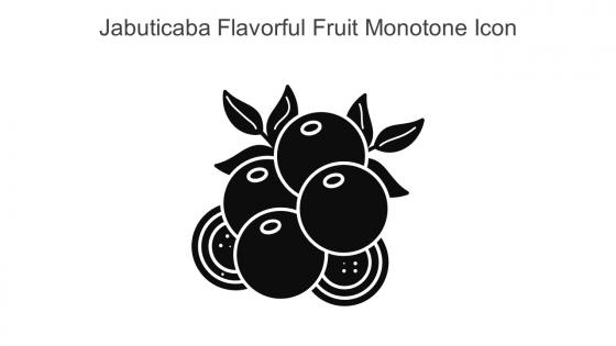Jabuticaba Flavorful Fruit Monotone Icon In Powerpoint Pptx Png And Editable Eps Format