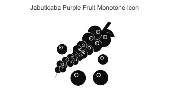 Jabuticaba Purple Fruit Monotone Icon In Powerpoint Pptx Png And Editable Eps Format