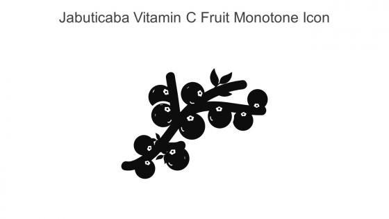 Jabuticaba Vitamin C Fruit Monotone Icon In Powerpoint Pptx Png And Editable Eps Format
