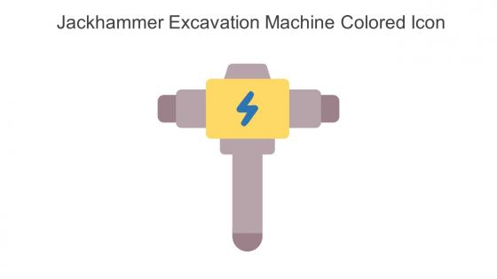 Jackhammer Excavation Machine Colored Icon In Powerpoint Pptx Png And Editable Eps Format