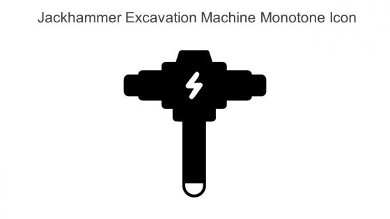 Jackhammer Excavation Machine Monotone Icon In Powerpoint Pptx Png And Editable Eps Format