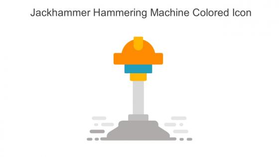 Jackhammer Hammering Machine Colored Icon In Powerpoint Pptx Png And Editable Eps Format