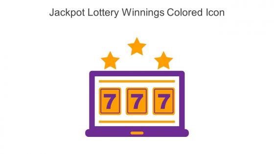 Jackpot Lottery Winnings Colored Icon In Powerpoint Pptx Png And Editable Eps Format