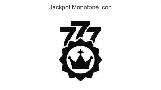 Jackpot Monotone Icon In Powerpoint Pptx Png And Editable Eps Format