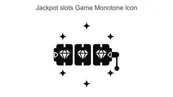 Jackpot Slots Game Monotone Icon In Powerpoint Pptx Png And Editable Eps Format