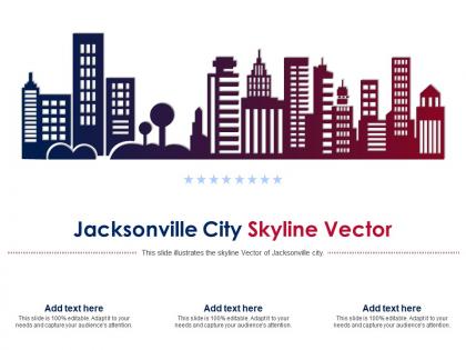 Jacksonville city skyline vector powerpoint presentation ppt template