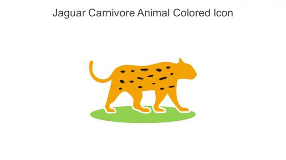 Jaguar Carnivore Animal Colored Icon In Powerpoint Pptx Png And Editable Eps Format