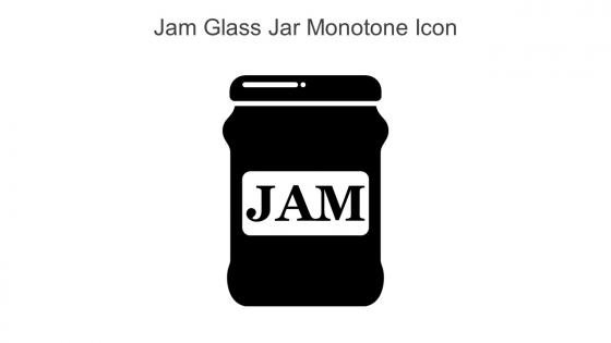 Jam Glass Jar Monotone Icon In Powerpoint Pptx Png And Editable Eps Format