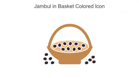 Jambul In Basket Colored Icon In Powerpoint Pptx Png And Editable Eps Format