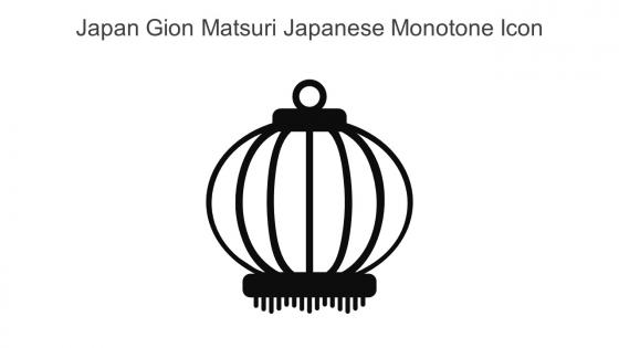 Japan Gion Matsuri Japanese Monotone Icon In Powerpoint Pptx Png And Editable Eps Format
