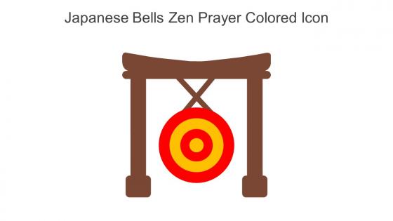 Japanese Bells Zen Prayer Colored Icon In Powerpoint Pptx Png And Editable Eps Format
