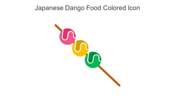 Japanese Dango Food Colored Icon In Powerpoint Pptx Png And Editable Eps Format
