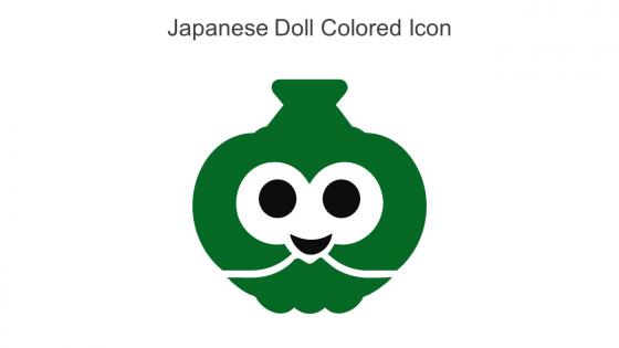 Japanese Doll Colored Icon In Powerpoint Pptx Png And Editable Eps Format