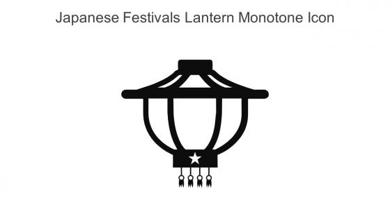 Japanese Festivals Lantern Monotone Icon In Powerpoint Pptx Png And Editable Eps Format