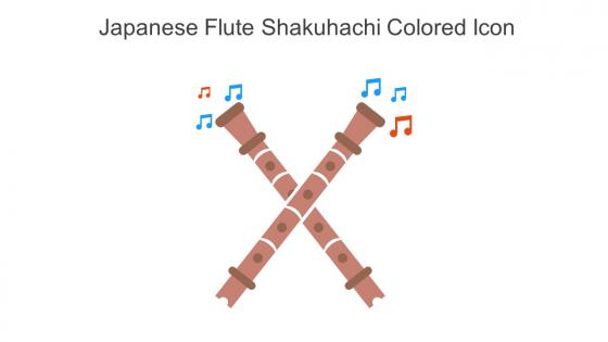 Japanese Flute Shakuhachi Colored Icon In Powerpoint Pptx Png And Editable Eps Format