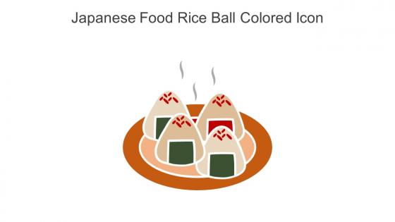 Japanese Food Rice Ball Colored Icon In Powerpoint Pptx Png And Editable Eps Format
