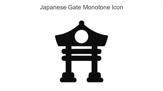 Japanese Gate Monotone Icon In Powerpoint Pptx Png And Editable Eps Format