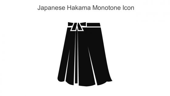 Japanese Hakama Monotone Icon In Powerpoint Pptx Png And Editable Eps Format