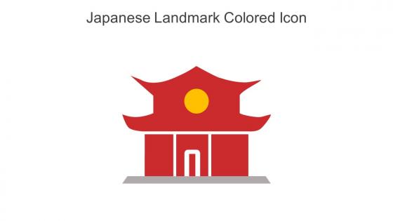 Japanese Landmark Colored Icon In Powerpoint Pptx Png And Editable Eps Format
