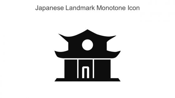 Japanese Landmark Monotone Icon In Powerpoint Pptx Png And Editable Eps Format