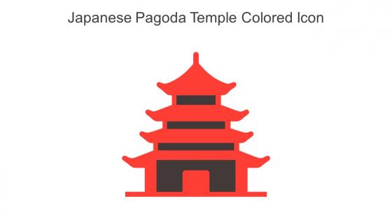 Japanese Pagoda Temple Colored Icon In Powerpoint Pptx Png And Editable Eps Format