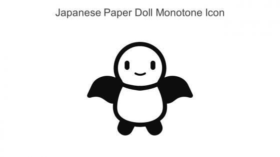 Japanese Paper Doll Monotone Icon In Powerpoint Pptx Png And Editable Eps Format