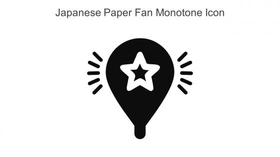 Japanese Paper Fan Monotone Icon In Powerpoint Pptx Png And Editable Eps Format
