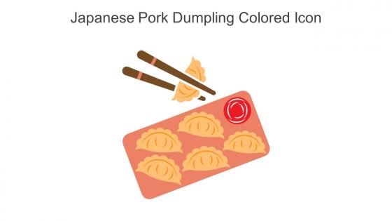 Japanese Pork Dumpling Colored Icon In Powerpoint Pptx Png And Editable Eps Format
