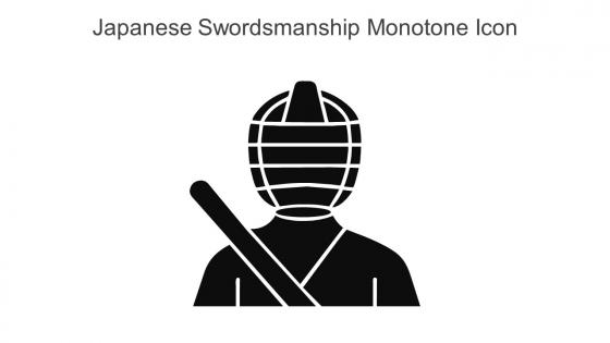 Japanese Swordsmanship Monotone Icon In Powerpoint Pptx Png And Editable Eps Format