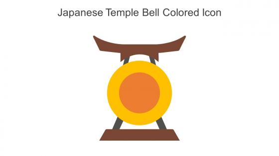 Japanese Temple Bell Colored Icon In Powerpoint Pptx Png And Editable Eps Format