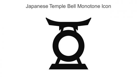 Japanese Temple Bell Monotone Icon In Powerpoint Pptx Png And Editable Eps Format