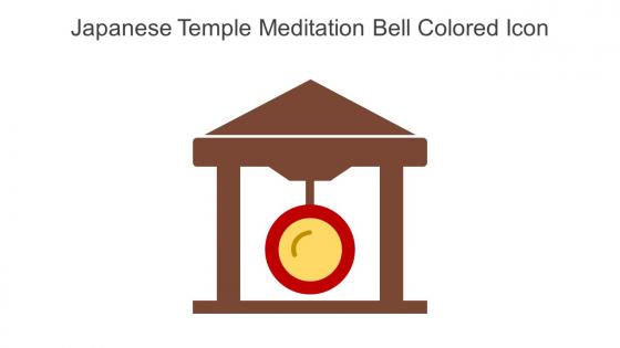 Japanese Temple Meditation Bell Colored Icon In Powerpoint Pptx Png And Editable Eps Format