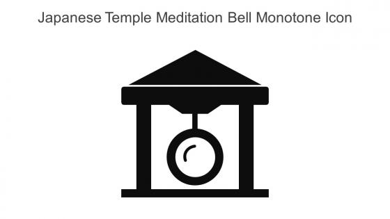 Japanese Temple Meditation Bell Monotone Icon In Powerpoint Pptx Png And Editable Eps Format