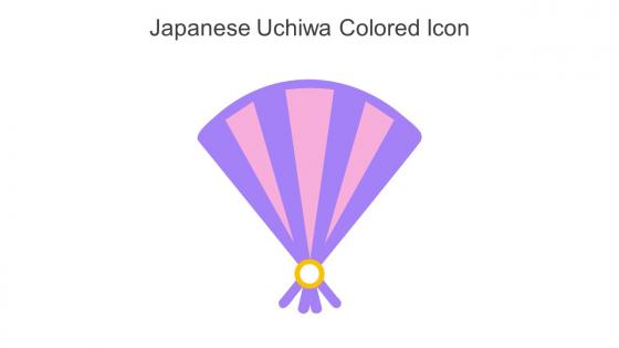 Japanese Uchiwa Colored Icon In Powerpoint Pptx Png And Editable Eps Format