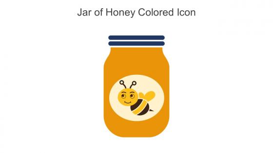 Jar Of Honey Colored Icon In Powerpoint Pptx Png And Editable Eps Format