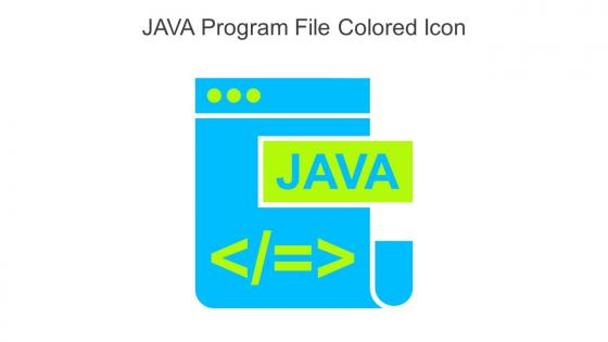 JAVA Program File Colored Icon In Powerpoint Pptx Png And Editable Eps Format