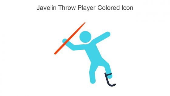 Javelin Throw Player Colored Icon In Powerpoint Pptx Png And Editable Eps Format