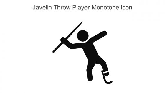 Javelin Throw Player Monotone Icon In Powerpoint Pptx Png And Editable Eps Format