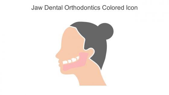 Jaw Dental Orthodontics Colored Icon In Powerpoint Pptx Png And Editable Eps Format