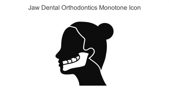 Jaw Dental Orthodontics Monotone Icon In Powerpoint Pptx Png And Editable Eps Format