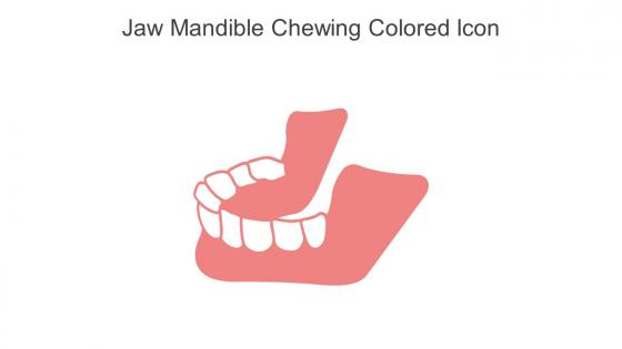 Jaw Mandible Chewing Colored Icon In Powerpoint Pptx Png And Editable Eps Format
