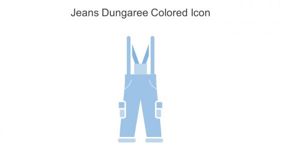Jeans Dungaree Colored Icon In Powerpoint Pptx Png And Editable Eps Format