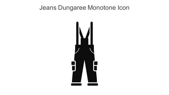 Jeans Dungaree Monotone Icon In Powerpoint Pptx Png And Editable Eps Format