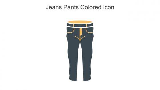 Jeans Pants Colored Icon In Powerpoint Pptx Png And Editable Eps Format