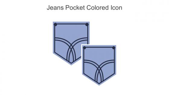 Jeans Pocket Colored Icon In Powerpoint Pptx Png And Editable Eps Format