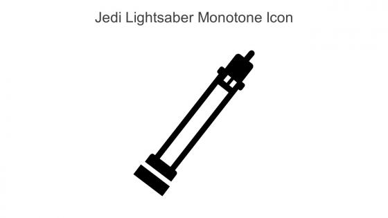 Jedi Lightsaber Monotone Icon In Powerpoint Pptx Png And Editable Eps Format