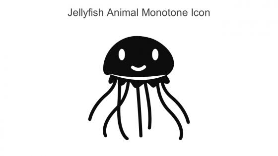 Jellyfish Animal Monotone Icon In Powerpoint Pptx Png And Editable Eps Format