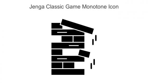 Jenga Classic Game Monotone Icon In Powerpoint Pptx Png And Editable Eps Format