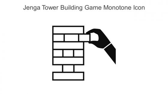Jenga Tower Building Game Monotone Icon In Powerpoint Pptx Png And Editable Eps Format